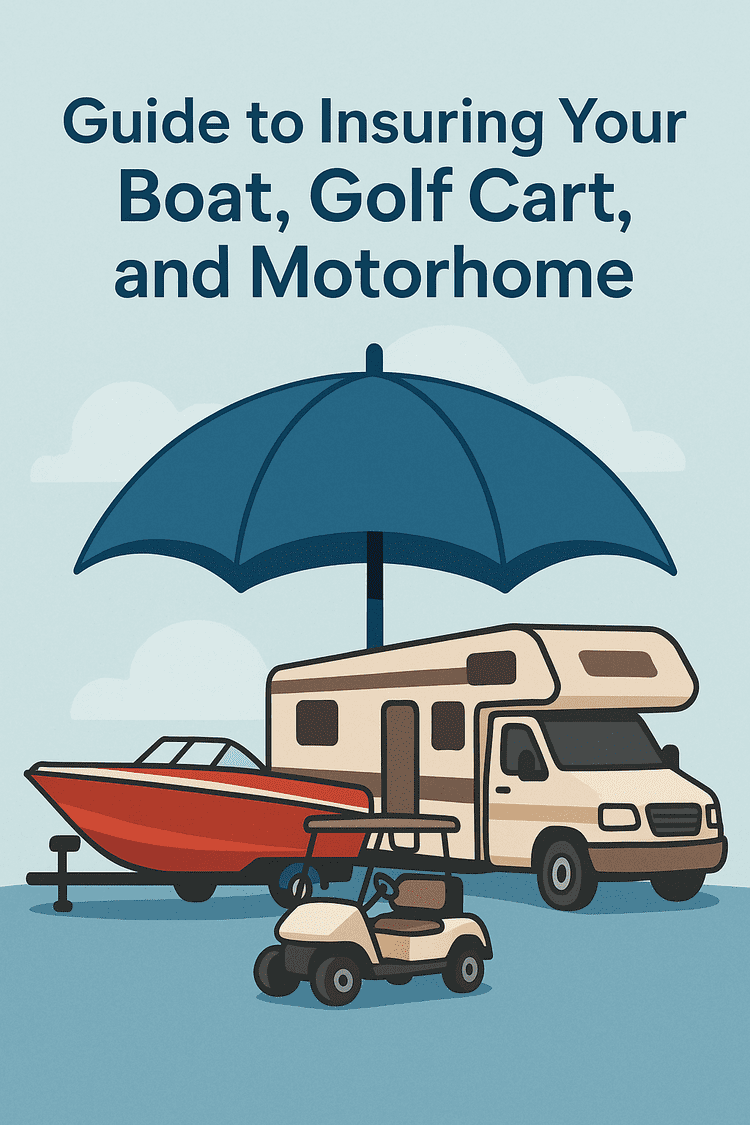 Guide to Insuring Your Boat, Golf Cart, and Motorhome