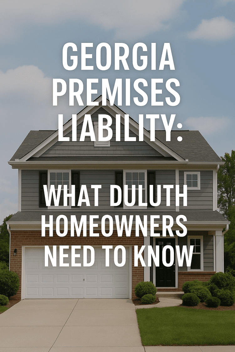 Georgia Premises Liability: What Duluth Homeowners Need to Know