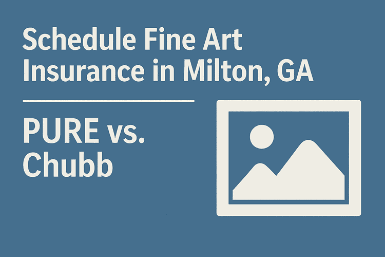 Schedule Fine Art Insurance in Milton, GA — PURE vs Chubb